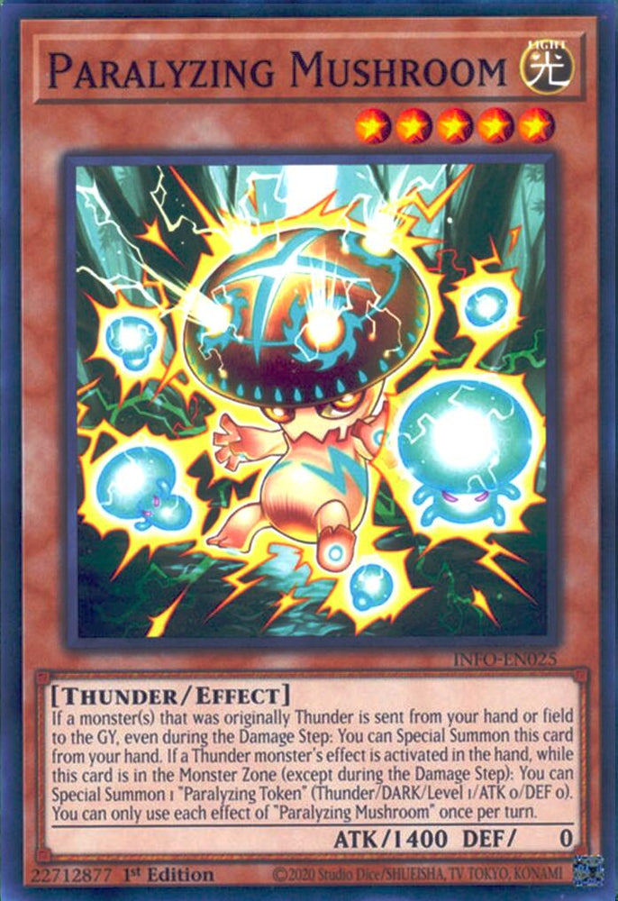 Paralyzing Mushroom [INFO-EN025] Common - Yugioh Cards For Your TCG Needs!