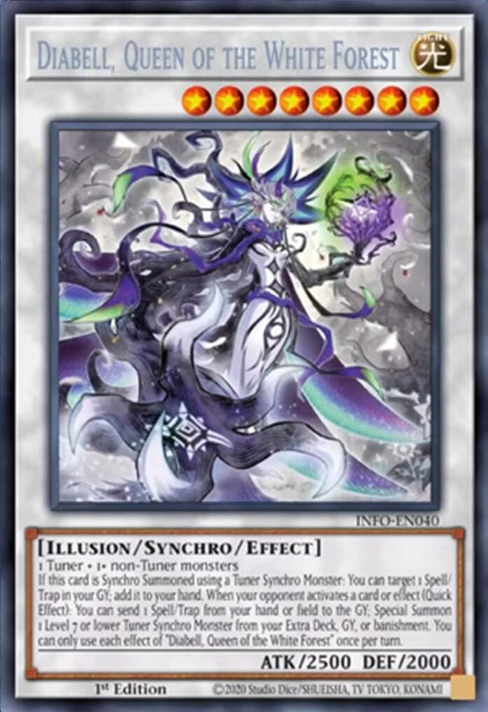 Diabell, Queen of the White Forest [INFO-EN040] Secret Rare - Yugioh Cards For Your TCG Needs!