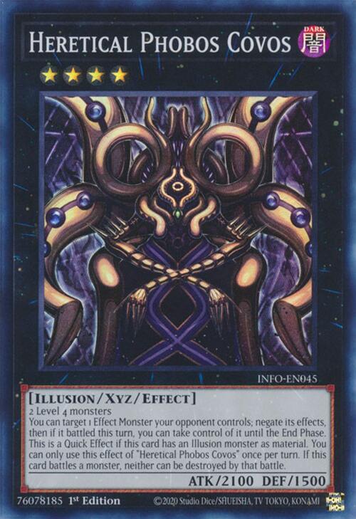 Heretical Phobos Covos [INFO-EN045] Super Rare - Yugioh Cards For Your TCG Needs!