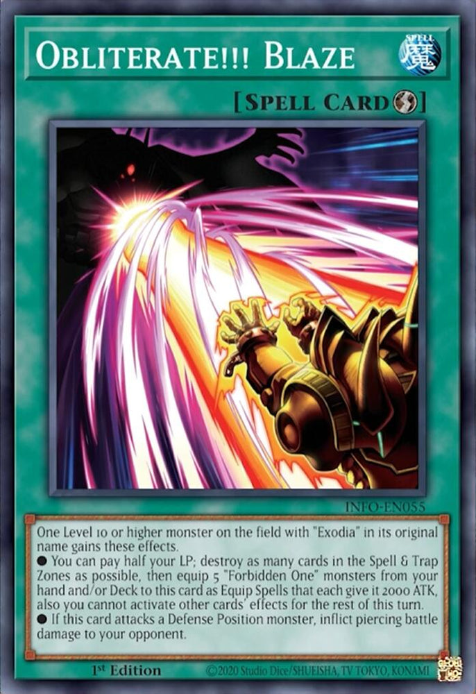 Obliterate!!! Blaze [INFO-EN055] Super Rare - Yugioh Cards For Your TCG Needs!