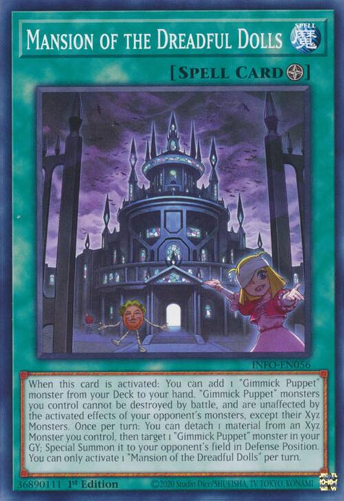 Mansion of the Dreadful Dolls [INFO-EN056] Common - Yugioh Cards For Your TCG Needs!