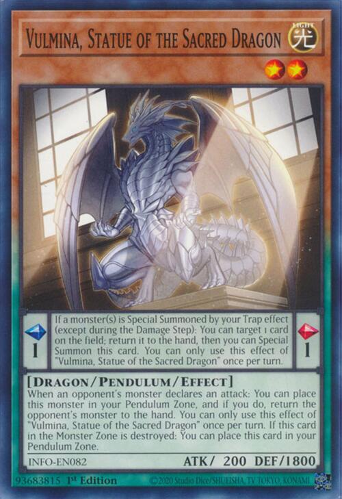 Vulmina, Statue of the Sacred Dragon [INFO-EN082] Common - Yugioh Cards For Your TCG Needs!