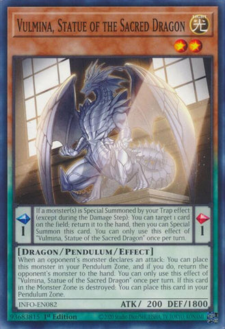 Vulmina, Statue of the Sacred Dragon [INFO-EN082] Common - Yugioh Cards For Your TCG Needs!