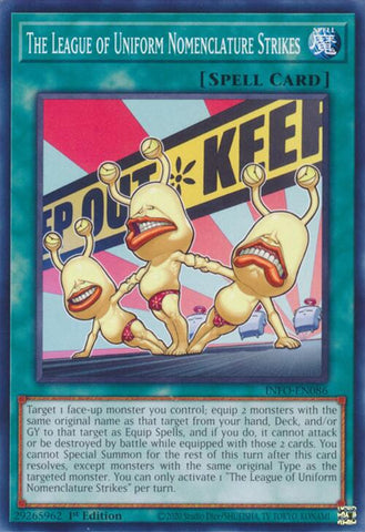 The League of Uniform Nomenclature Strikes [INFO-EN086] Common - Yugioh Cards For Your TCG Needs!
