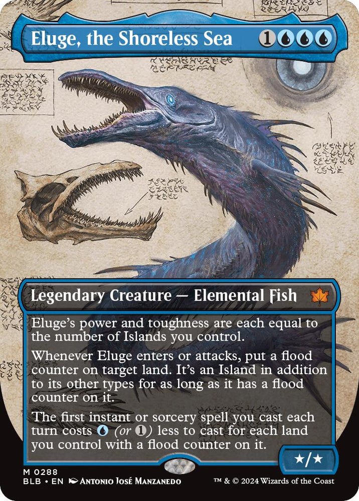 Eluge, the Shoreless Sea (Borderless) [Bloomburrow] Magic: The Gathering
