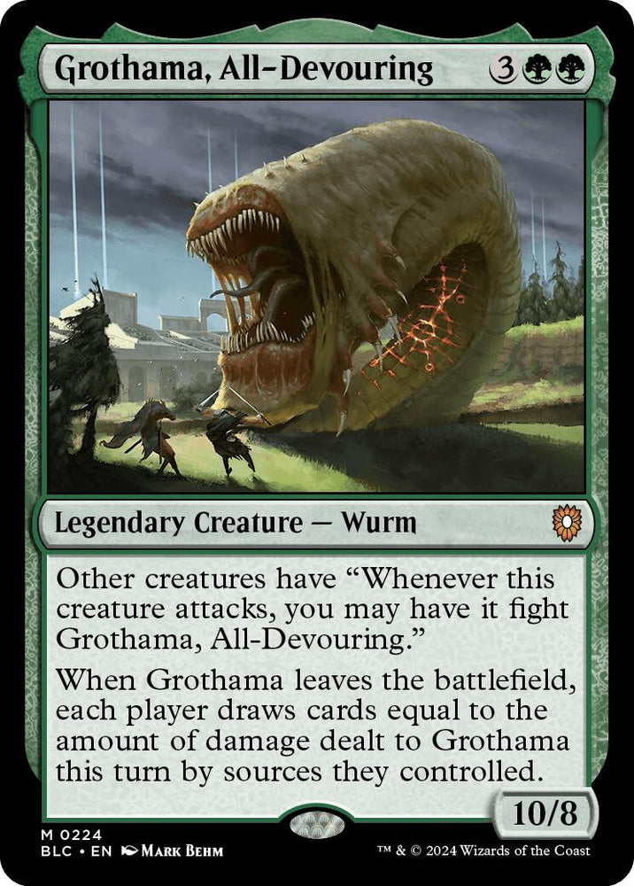 Grothama, All-Devouring [Bloomburrow Commander] Magic: The Gathering