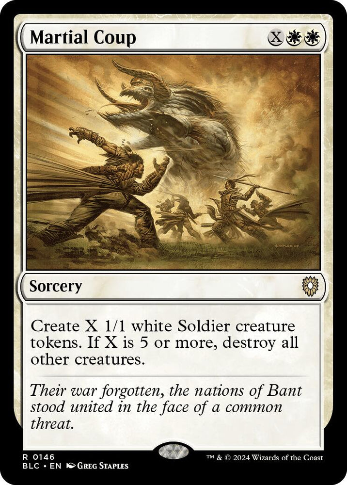 Martial Coup [Bloomburrow Commander] Magic: The Gathering