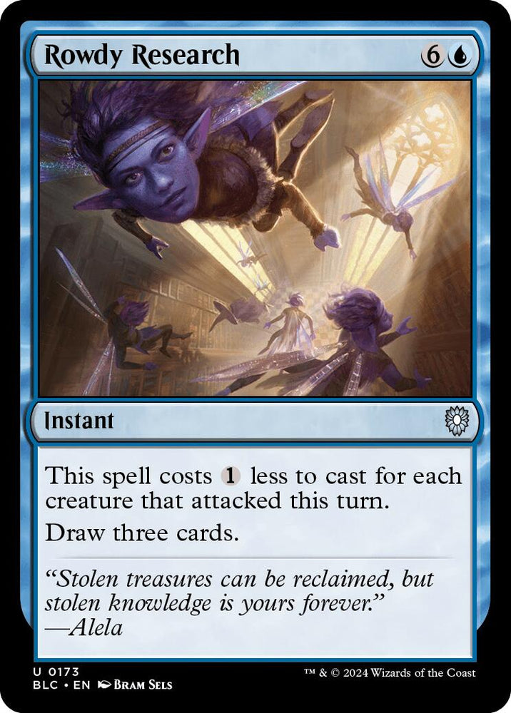 Rowdy Research [Bloomburrow Commander] Magic: The Gathering