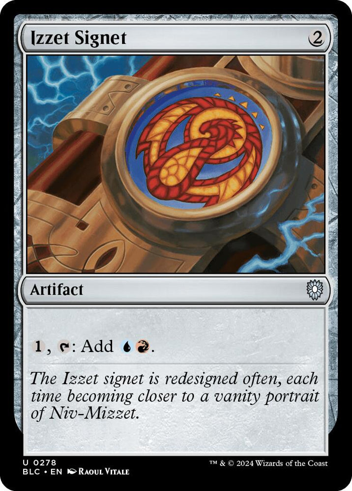 Izzet Signet [Bloomburrow Commander] Magic: The Gathering