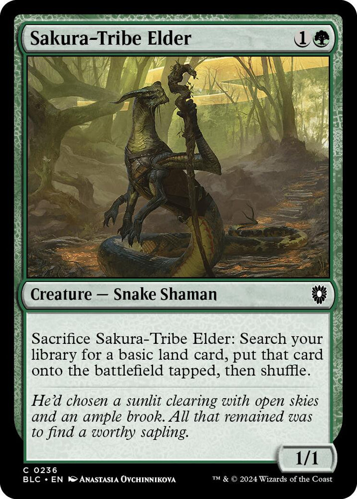 Sakura-Tribe Elder [Bloomburrow Commander] Magic: The Gathering