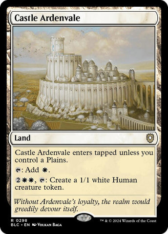 Castle Ardenvale [Bloomburrow Commander] Magic: The Gathering
