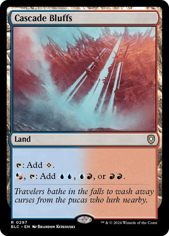 Cascade Bluffs [Bloomburrow Commander] Magic: The Gathering