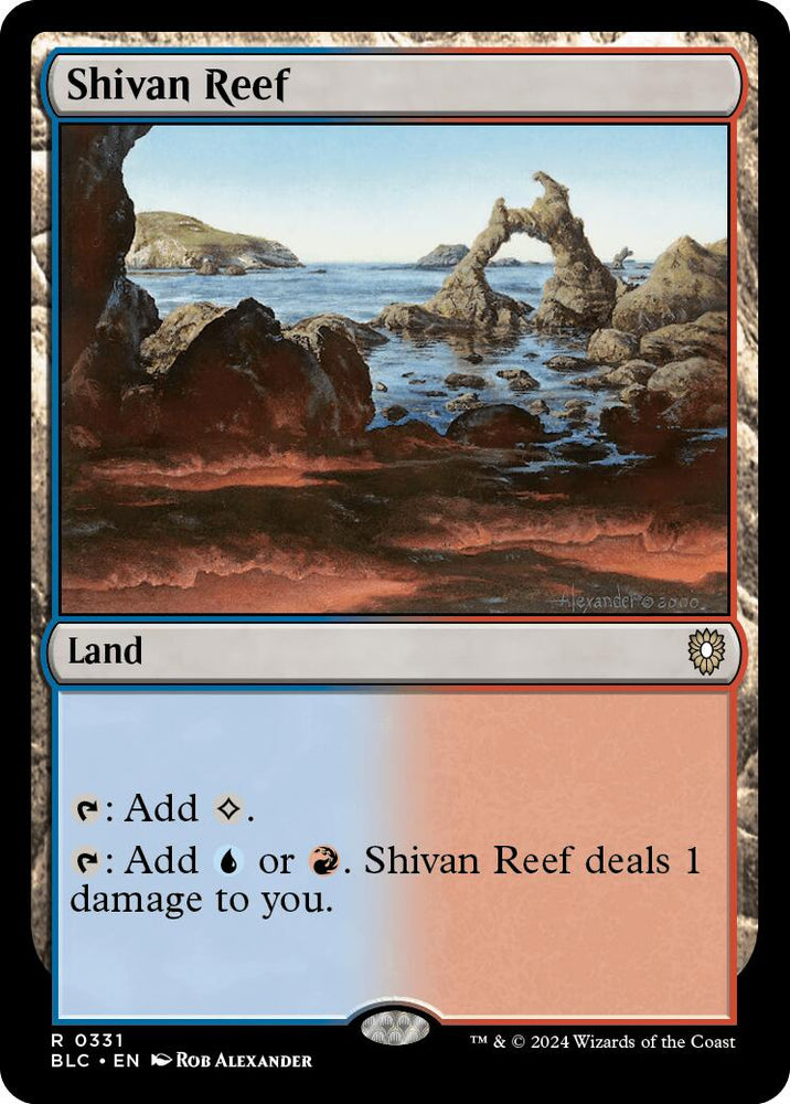 Shivan Reef [Bloomburrow Commander] Magic: The Gathering