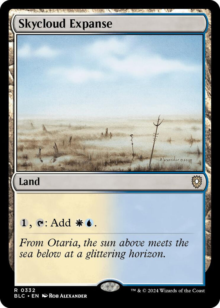 Skycloud Expanse [Bloomburrow Commander] Magic: The Gathering