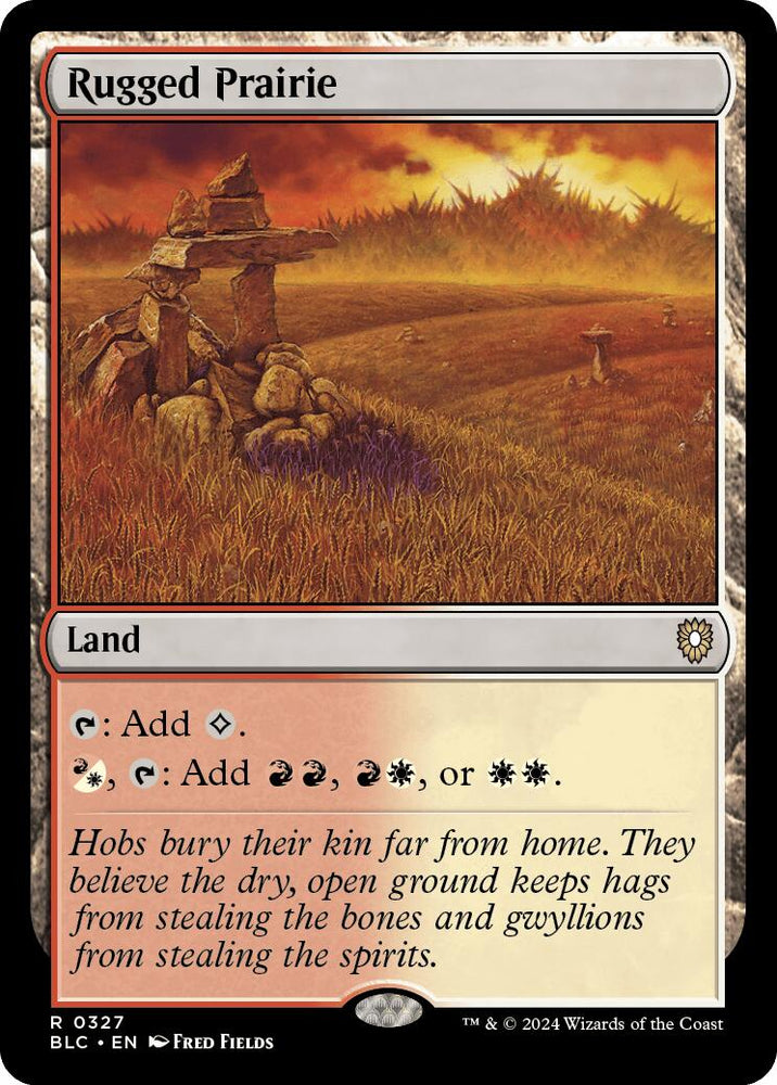 Rugged Prairie [Bloomburrow Commander] Magic: The Gathering