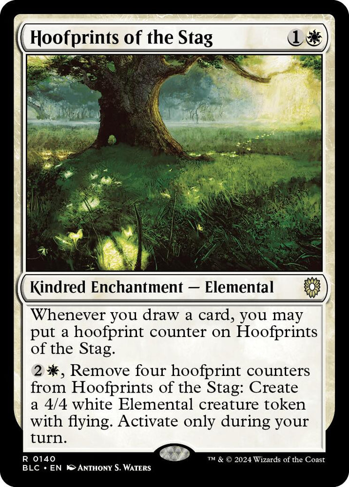 Hoofprints of the Stag [Bloomburrow Commander] Magic: The Gathering