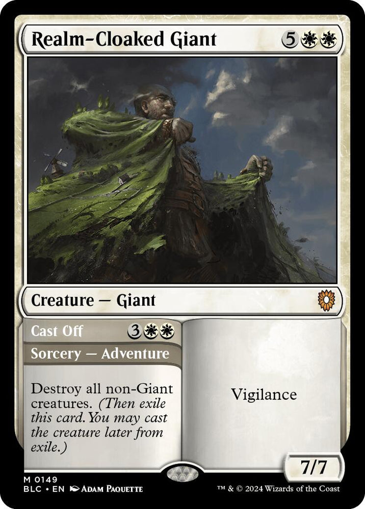 Realm-Cloaked Giant [Bloomburrow Commander] Magic: The Gathering