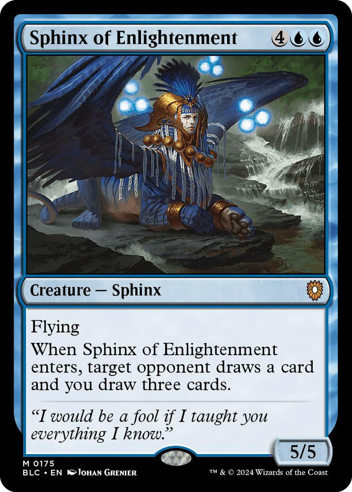 Sphinx of Enlightenment [Bloomburrow Commander] Magic: The Gathering