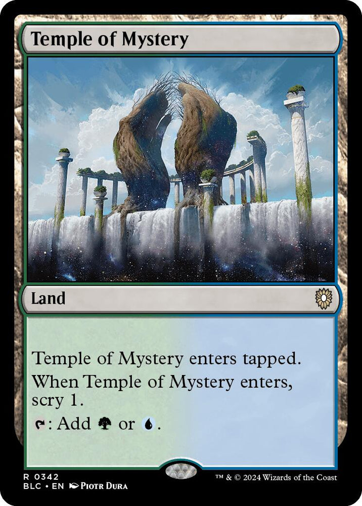 Temple of Mystery [Bloomburrow Commander] Magic: The Gathering