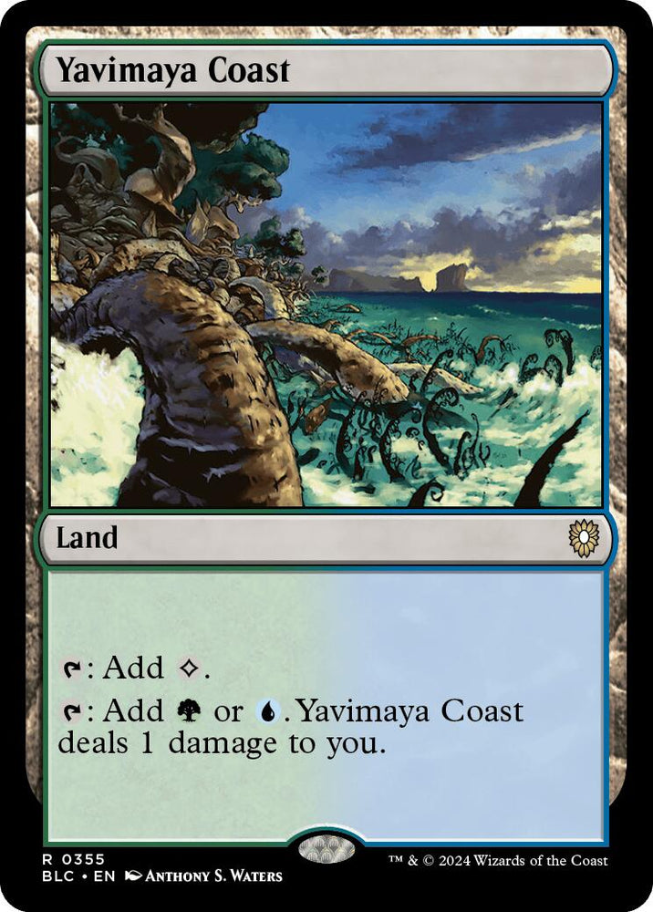 Yavimaya Coast [Bloomburrow Commander] Magic: The Gathering