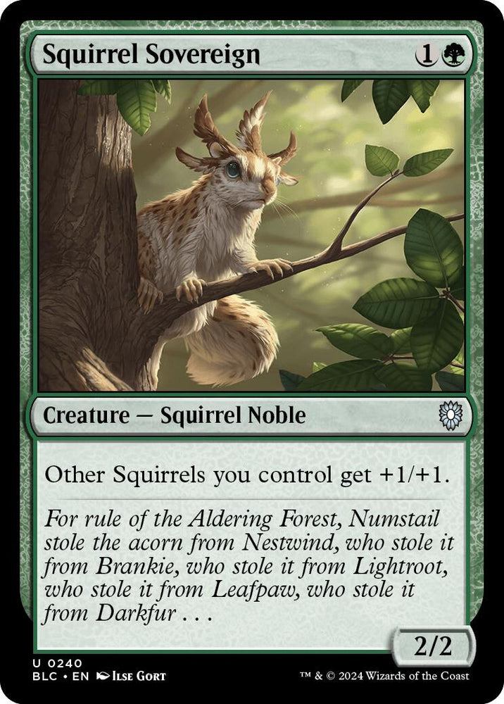 Squirrel Sovereign [Bloomburrow Commander] Magic: The Gathering
