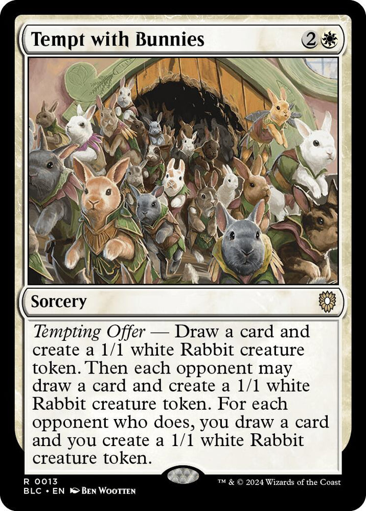 Tempt with Bunnies [Bloomburrow Commander] Magic: The Gathering