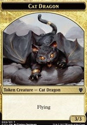 Cat Dragon // Dragon (006) Double-Sided Token [Commander 2017 Tokens] Magic: The Gathering