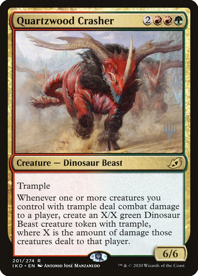 Quartzwood Crasher (Promo Pack) [Ikoria: Lair of Behemoths Promos] Magic: The Gathering