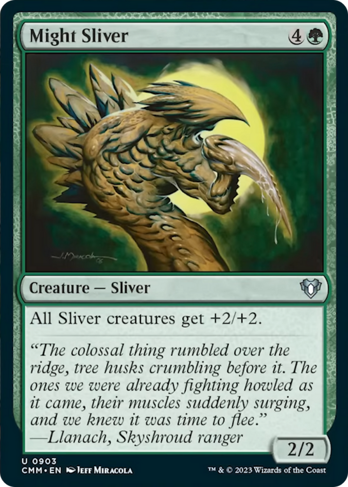 Might Sliver [Commander Masters] Magic: The Gathering