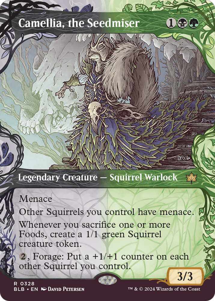 Camellia, the Seedmiser (Showcase) [Bloomburrow] Magic: The Gathering