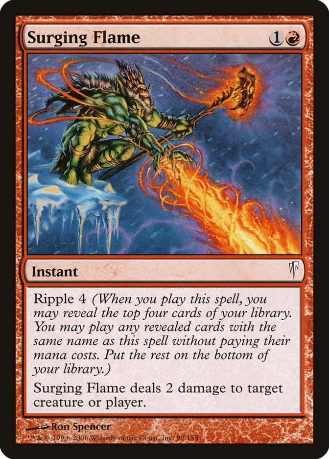 Surging Flame [Coldsnap] Magic: The Gathering