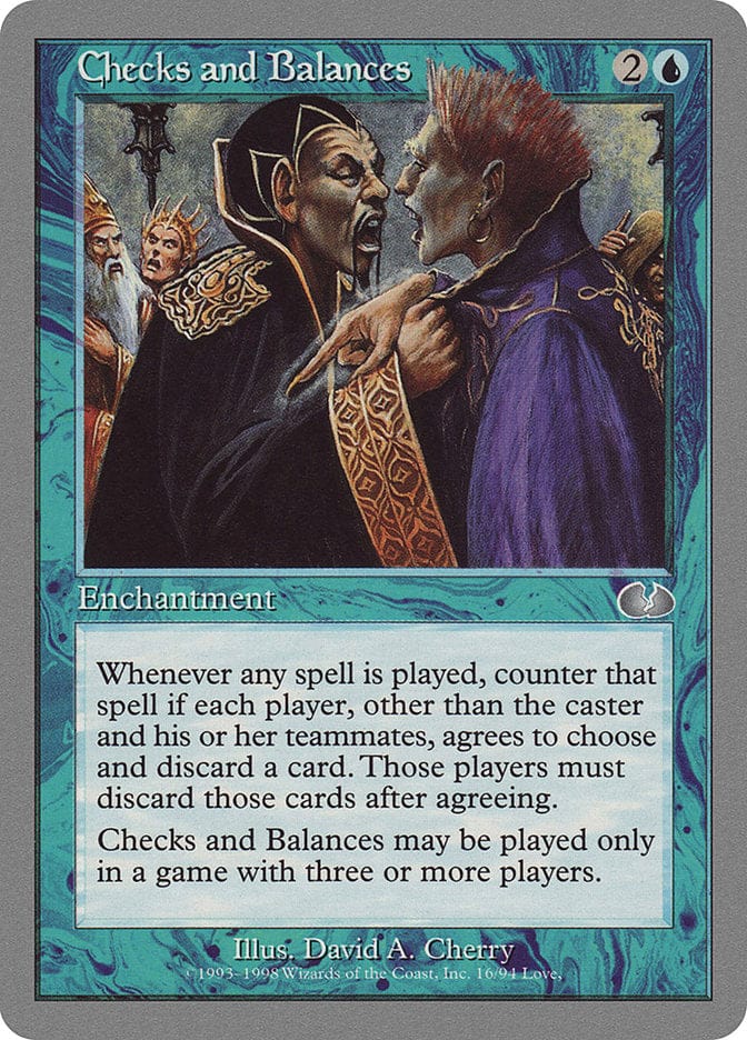 Checks and Balances [Unglued] Magic: The Gathering