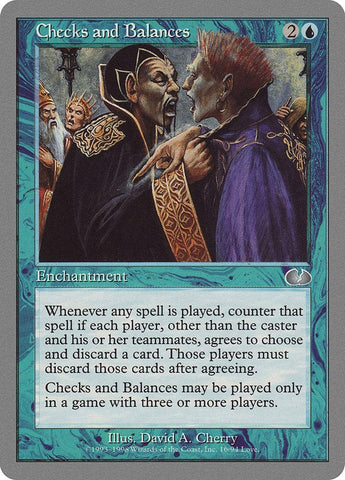 Checks and Balances [Unglued] Magic: The Gathering