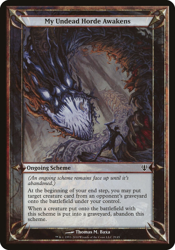 My Undead Horde Awakens (Schemes) [Archenemy Schemes] Magic: The Gathering