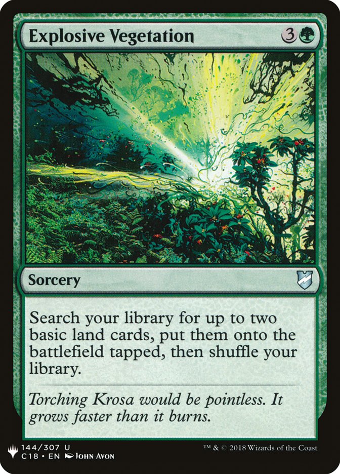 Explosive Vegetation [Mystery Booster] Magic: The Gathering