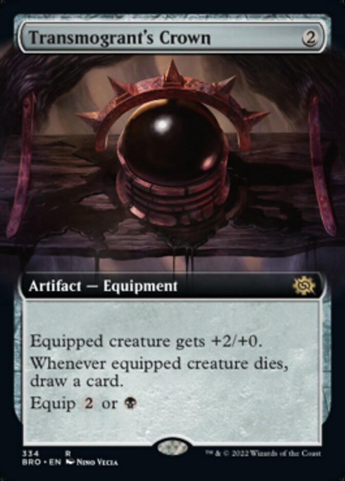 Transmogrant's Crown (Extended Art) [The Brothers' War] Magic: The Gathering