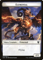 Kraken // Elemental (010) Double-Sided Token [Commander 2020 Tokens] Magic: The Gathering