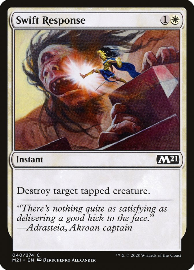 Swift Response [Core Set 2021] Magic: The Gathering