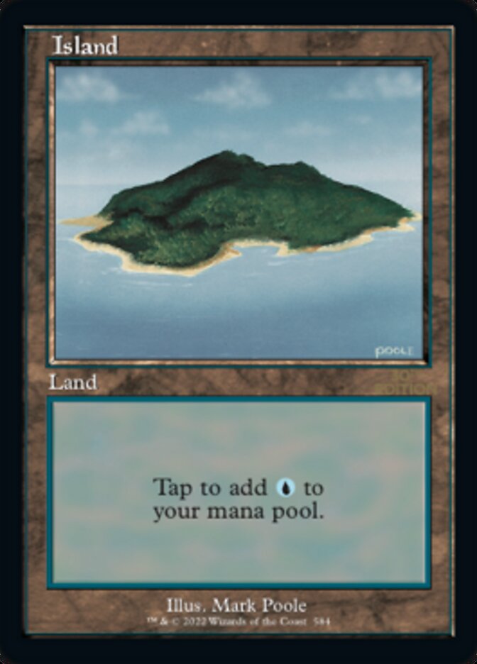 Island (Retro) (584) [30th Anniversary Edition] Magic: The Gathering