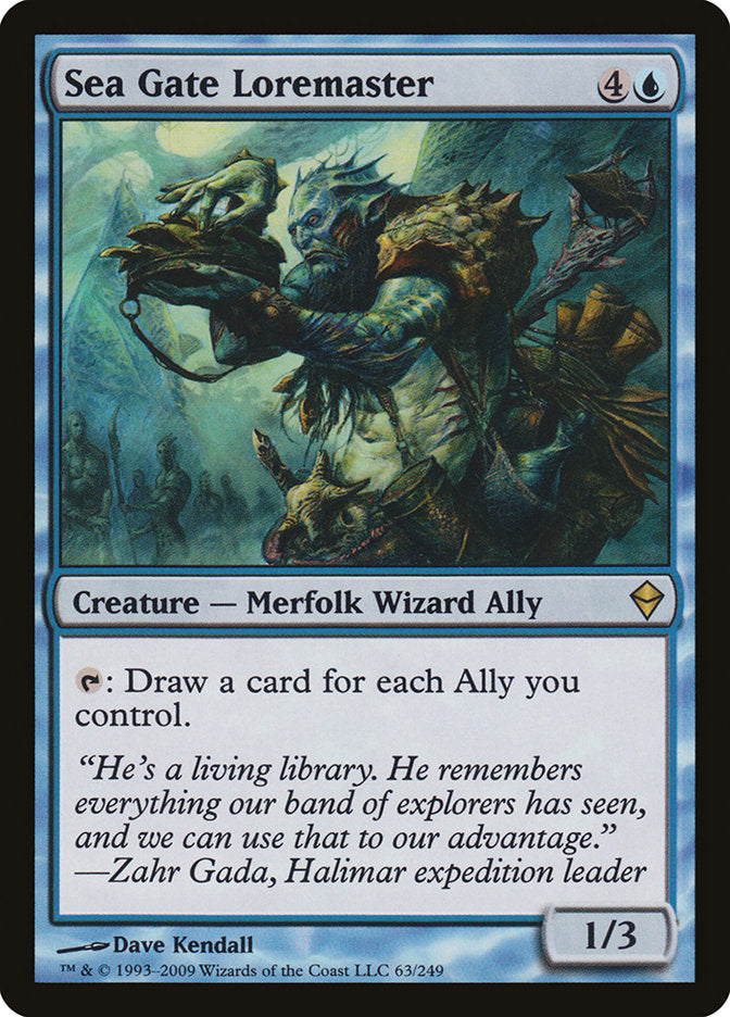 Sea Gate Loremaster [Zendikar] Magic: The Gathering