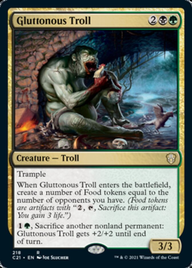 Gluttonous Troll [Commander 2021] Magic: The Gathering