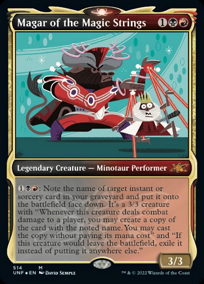 Magar of the Magic Strings (Showcase) (Galaxy Foil) [Unfinity] Magic: The Gathering