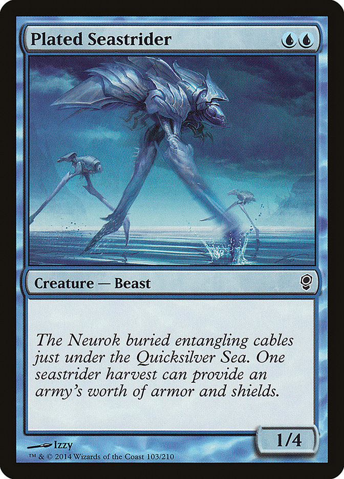 Plated Seastrider [Conspiracy] Magic: The Gathering