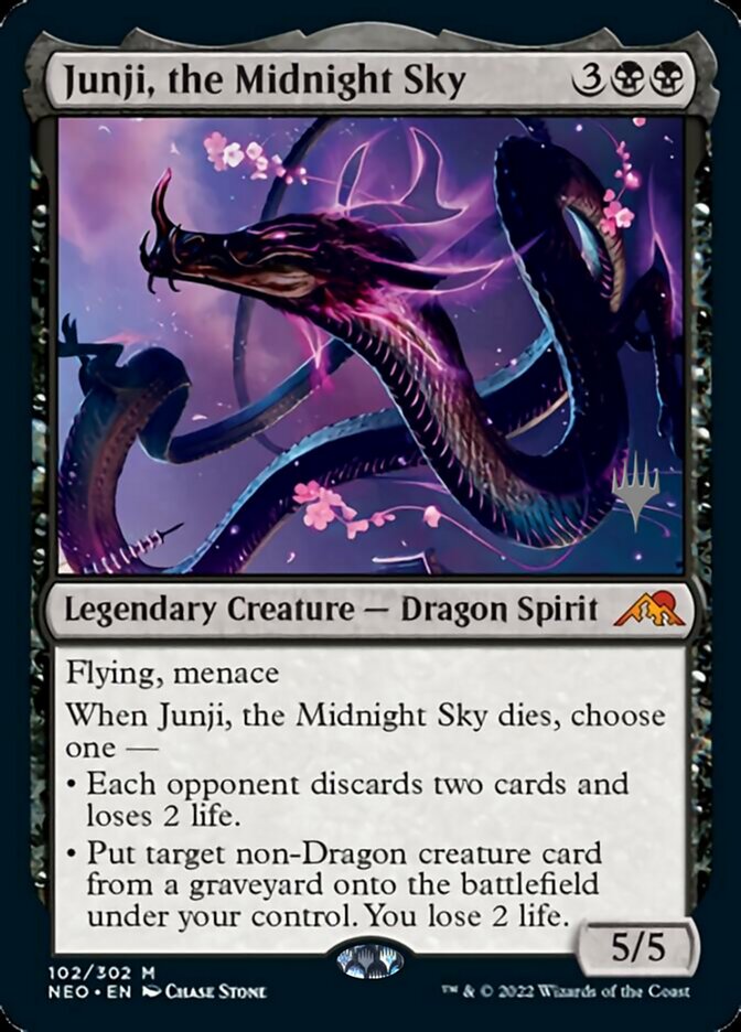 Junji, the Midnight Sky (Promo Pack) [Kamigawa: Neon Dynasty Promos] Magic: The Gathering