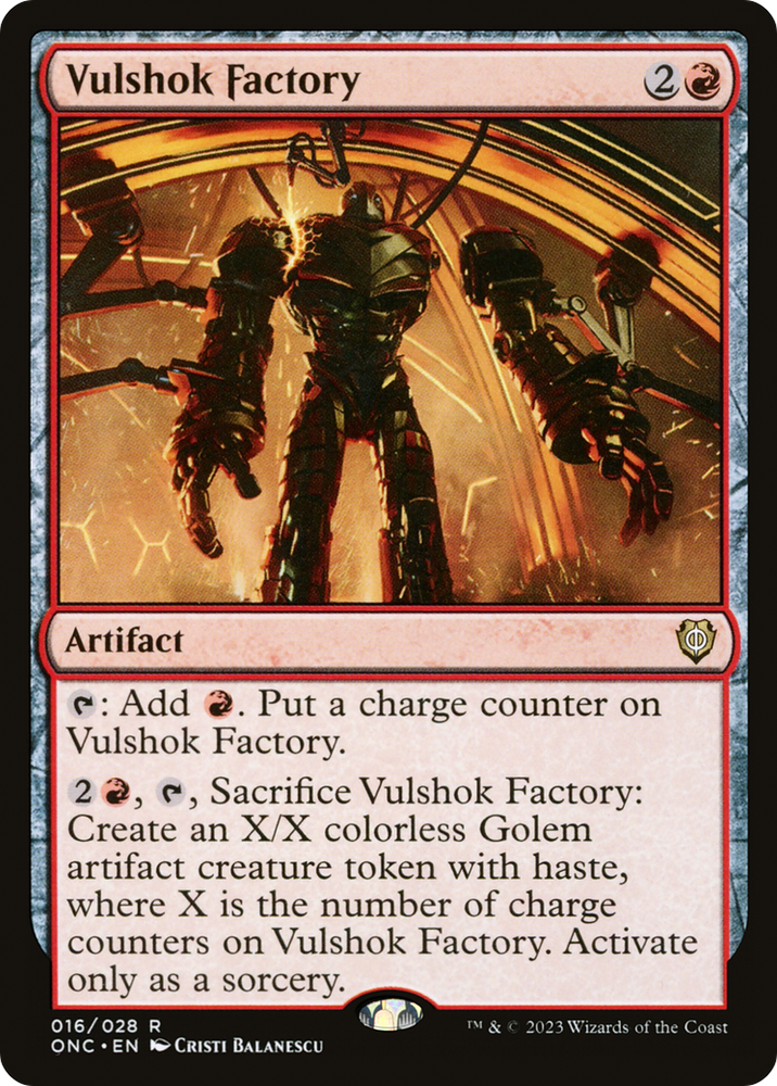 Vulshok Factory [Phyrexia: All Will Be One Commander] Magic: The Gathering