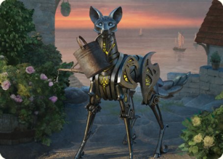 Clockwork Fox Art Card [Commander Legends: Battle for Baldur's Gate Art Series] Magic: The Gathering
