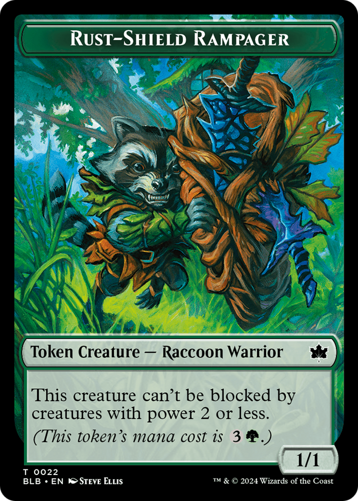 Rust-Shield Rampager Token [Bloomburrow Tokens] Magic: The Gathering