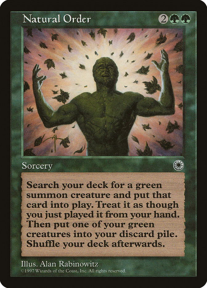 Natural Order [Portal] Magic: The Gathering