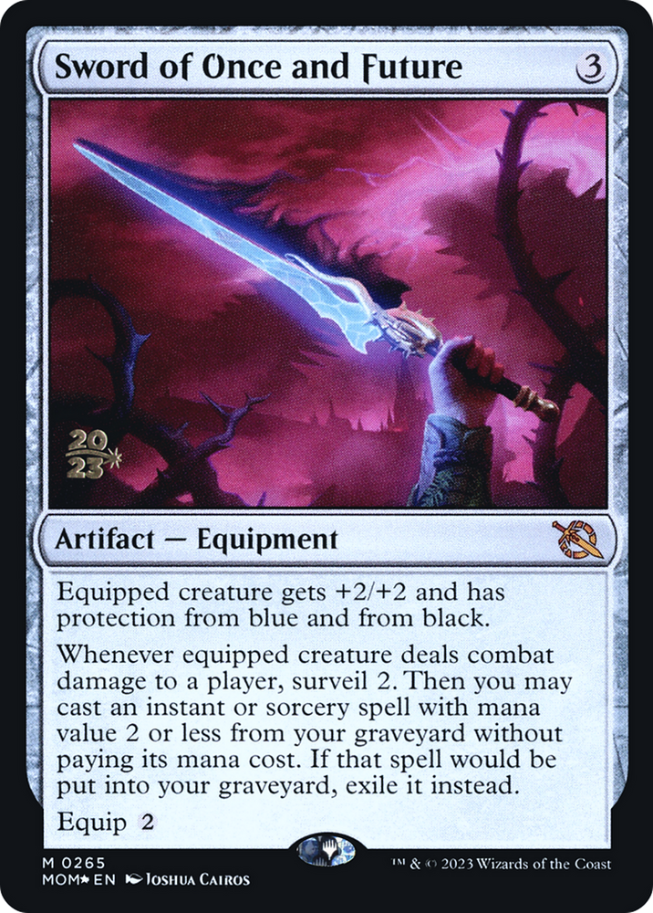Sword of Once and Future [March of the Machine Prerelease Promos] Magic: The Gathering