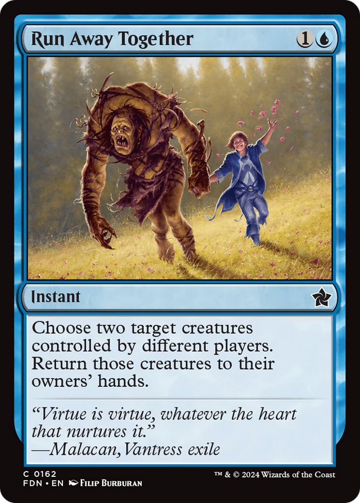 Run Away Together [Foundations] Magic: The Gathering